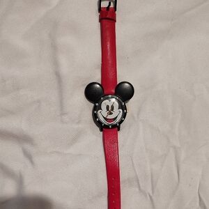 Red Character Ear Accent Women's Watch - Playful Fashion Accessory